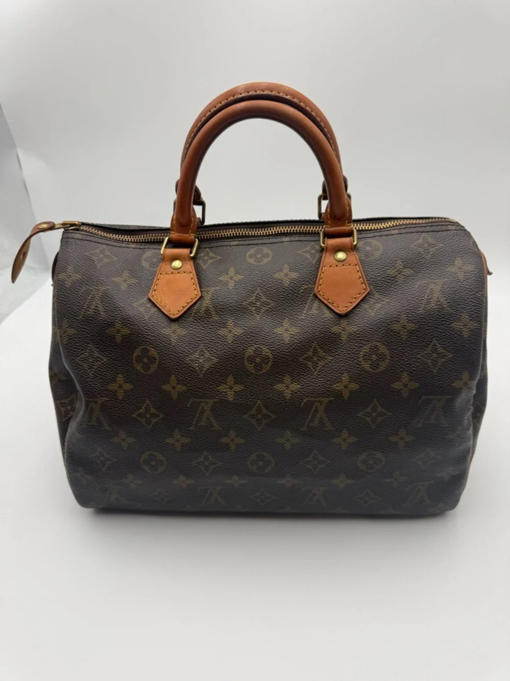 Louis Vuitton Speedy 30 Monogram Canvas Duffel Bag in Brown and Tan - Picture 2 of 13